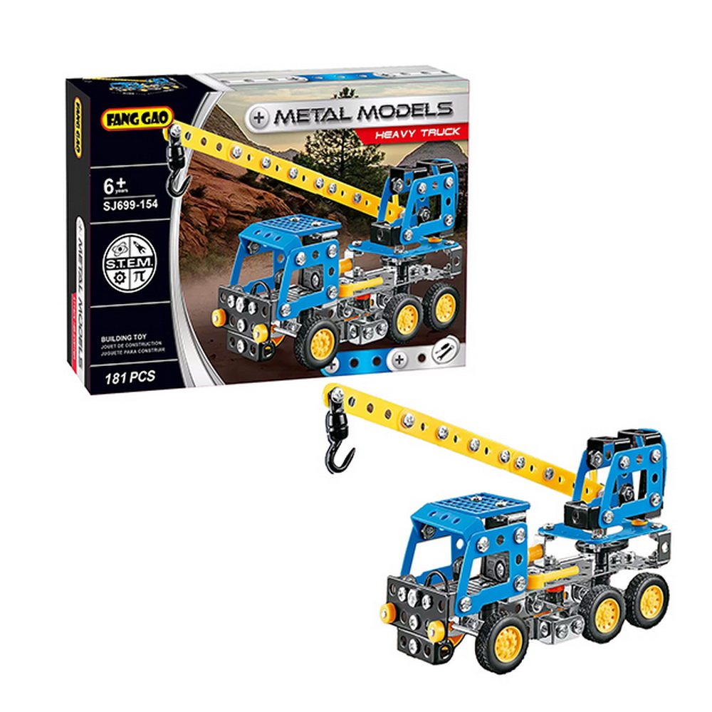 MECANO CAMION GRUA METALICO 181 PCS.