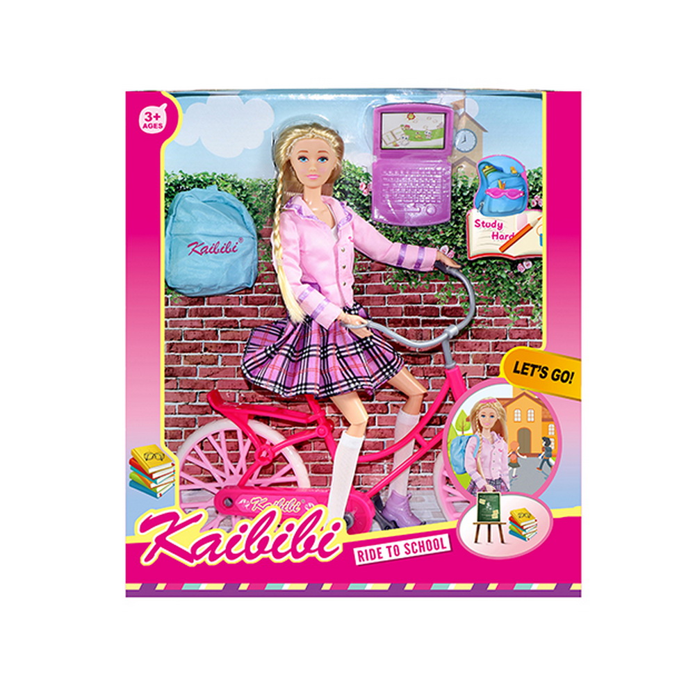 MUÑECA CON BICICLETA