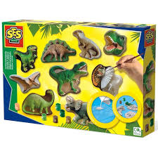 Moldes y Pintura: Mundo de Dinosaurios